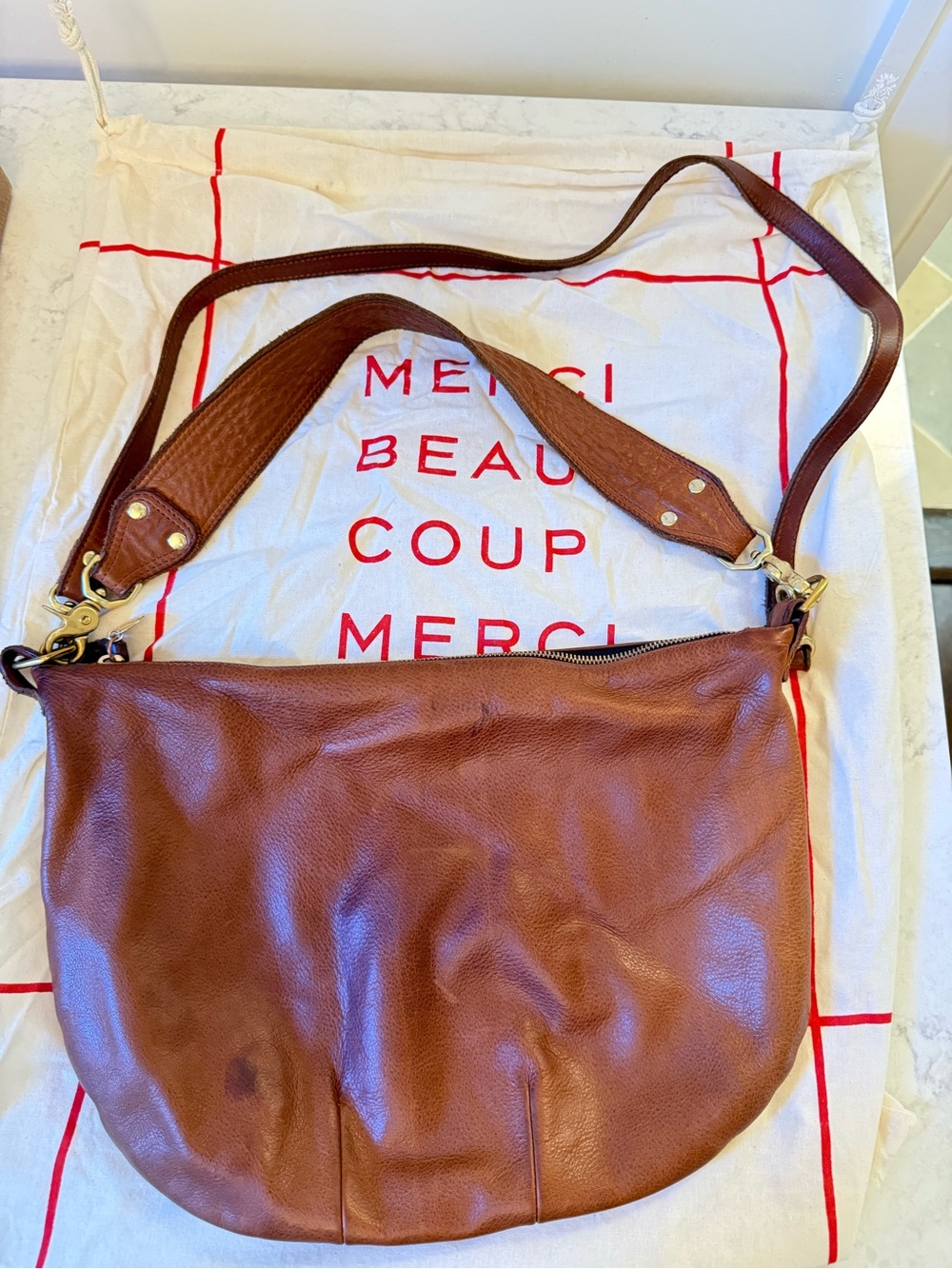 Clare V. Moyen Messenger Bag - Tan